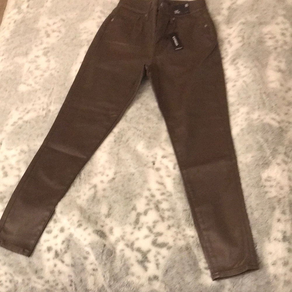 Express Mocha Coated Jeans
